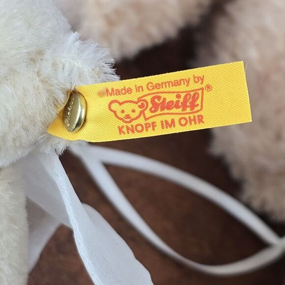 Lot of‎ 2 Steiff Bears 11" Fynn #111471 & 3" Mohair Engelchen #039874 - Picture 11 of 15